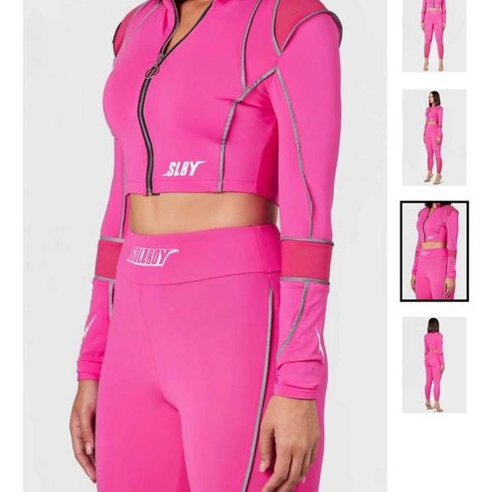Soleboy Pink Lighting Bolt Athletic Set